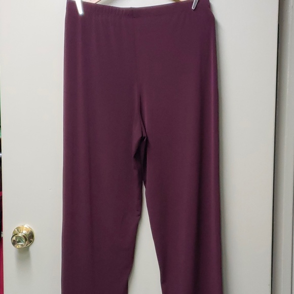 Kim & Co. Burgundy Casual Dress Pants - Picture 2 of 6